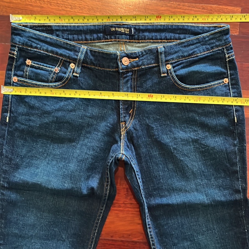 Womens 13 long 524 Levi’s too superlow boot cut jeans dark (actually 35 x 33.5) - Picture 2 of 7